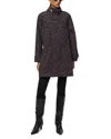 Apparis Bea Leopard-print Raincoat In Black
