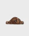 Apparis Biba Faux-fur Leopard-print Crossover Slippers