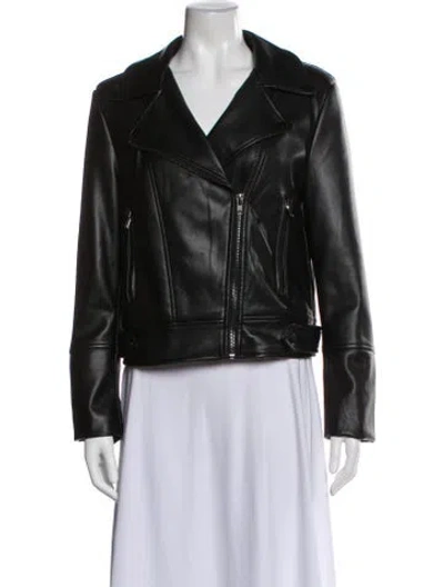 Pre-owned Apparis Biker Jacket In Black