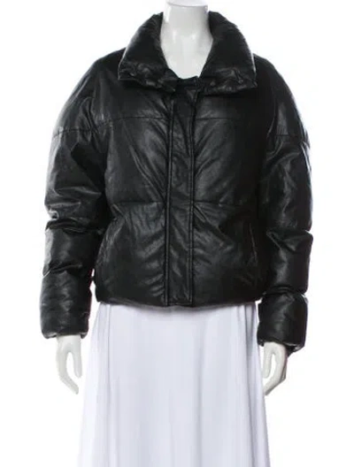 Pre-owned Apparis Biker Jacket In Black