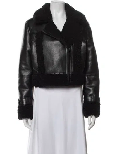 Pre-owned Apparis Biker Jacket In Black