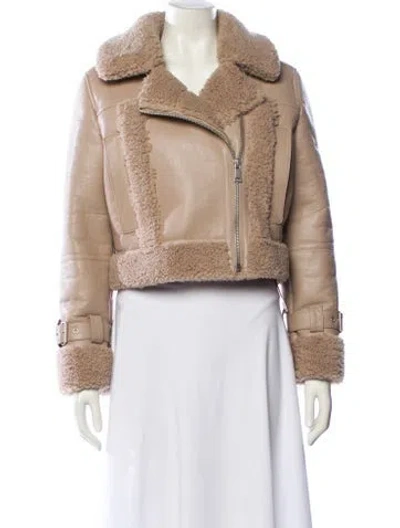 Pre-owned Apparis Biker Jacket In Neutral