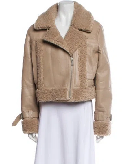 Pre-owned Apparis Biker Jacket W/ Tags In Neutral