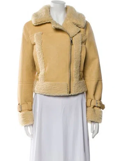 Pre-owned Apparis Biker Jacket In Yellow