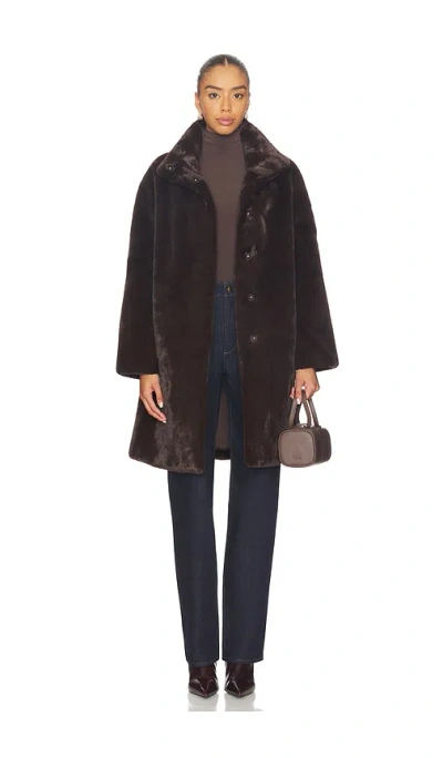 Apparis Blair Coat In Brown