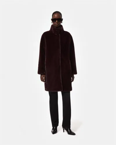 Apparis Blair Faux Fux Coat In Brown