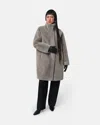 Apparis Steffi Coat Granite In Gray