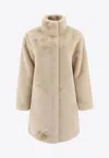 Apparis Blair Faux Fur Coat In White