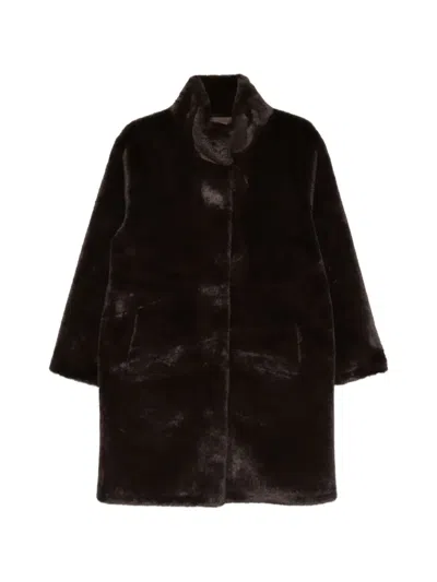 Apparis Blair Faux Fux Coat In Brown