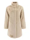 Apparis Blair Faux Fur Coat In Neutral