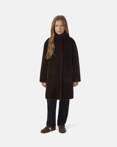 Apparis Blair Kids Coat In Espresso