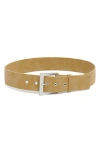 Apparis Blaze Faux Suede Belt In Sepia