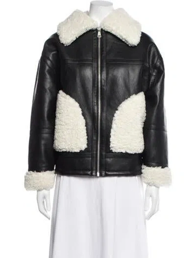 Pre-owned Apparis Bomber Jacket In Black