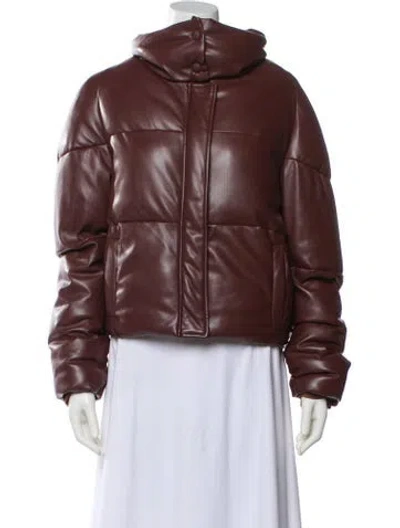 Pre-owned Apparis Bomber Jacket In Brown