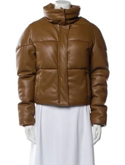 Pre-owned Apparis Bomber Jacket In Brown
