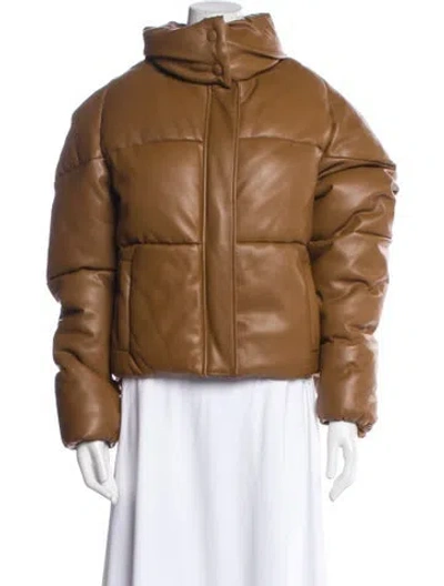 Pre-owned Apparis Bomber Jacket In Brown