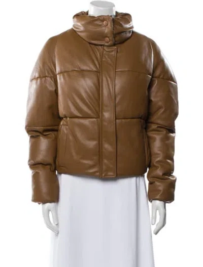 Pre-owned Apparis Bomber Jacket In Brown