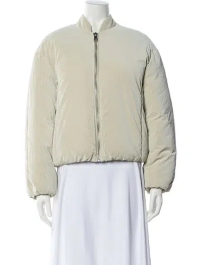 Pre-owned Apparis Bomber Jacket In Neutral