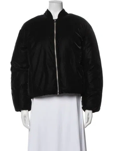 Pre-owned Apparis Bomber Jacket W/ Tags In Black