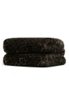 Apparis Brady Faux Fur Throw Blanket In Black