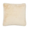 Apparis Brenn Faux Fur Pillow, Square In Latte