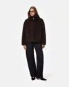 Apparis Brooks Bouclette Coat In Brown