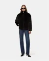 Apparis Brooks Coat In Noir