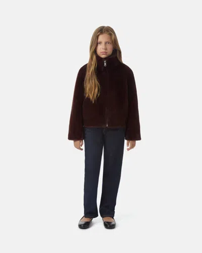 Apparis Brooks Kids Coat In Burgundy
