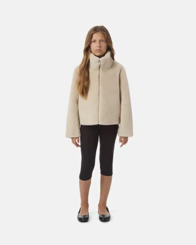 Apparis Brooks Kids Coat In Latte