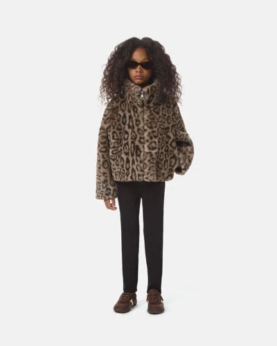 Apparis Brooks Leopard Kids Coat In Light Leopard