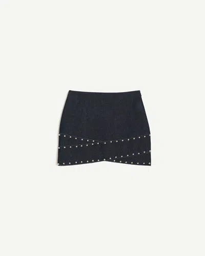 APPARIS BULLET CROSSOVER SKIRT INDIGO