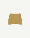 Apparis Bullet Crossover Studded Faux Suede Miniskirt