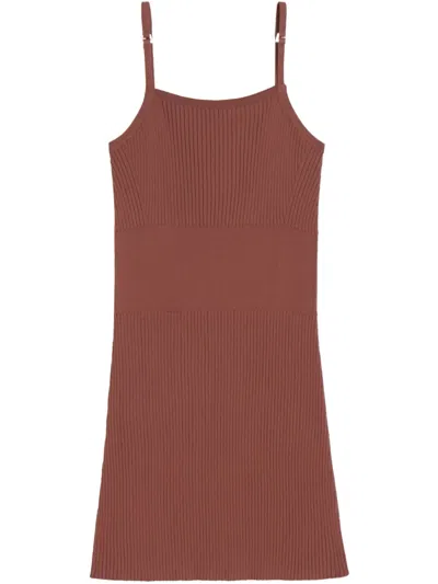 Apparis Carter Rib Minidress In Clay