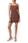Apparis Carter Rib Minidress In Clay
