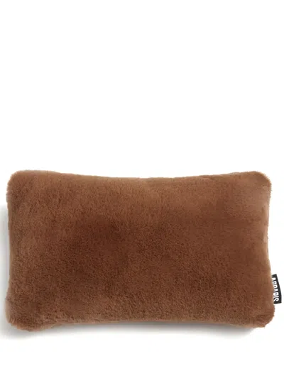 Apparis Cecily Faux-fur Cushion In Brown