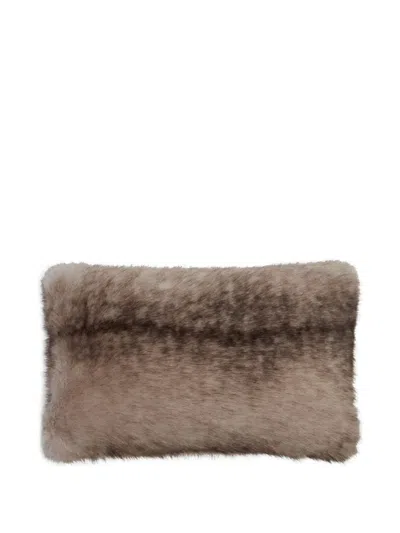 Apparis Cicly Faux-fur Pillow In Brown