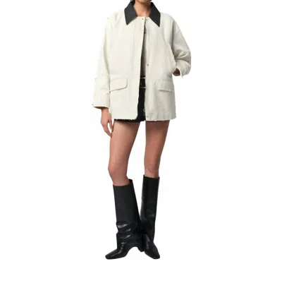 APPARIS CLIVE WORKWEAR JACKET IN ANTIQUE WHITE