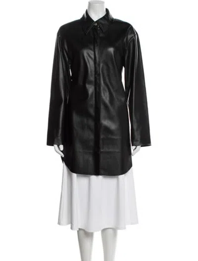 Pre-owned Apparis Coat In Black