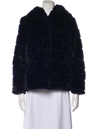 Pre-owned Apparis Coat In Blue