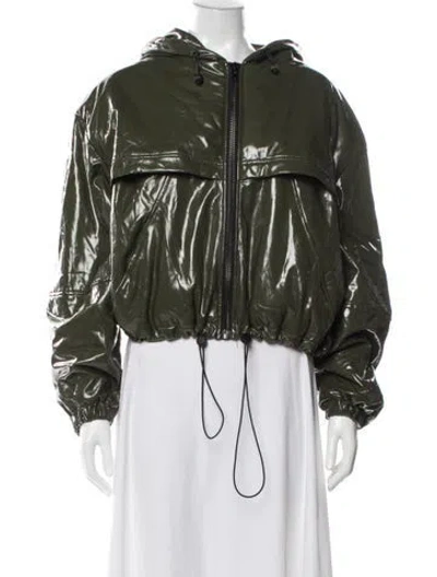 Pre-owned Apparis Coat In Green