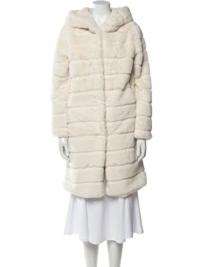 Pre-owned Apparis Coat In Neutral