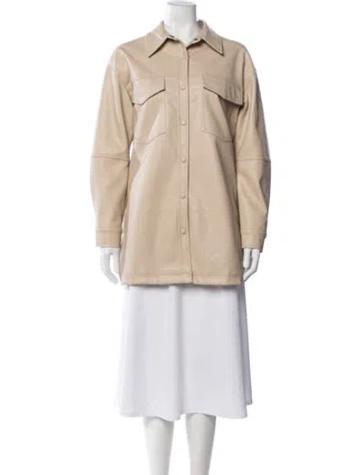 Pre-owned Apparis Coat In Neutrals
