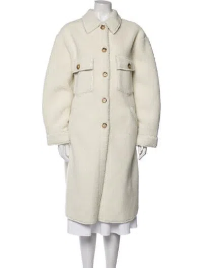 Pre-owned Apparis Coat In Neutrals