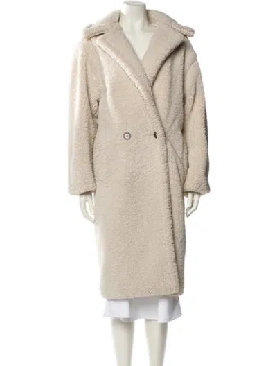 Pre-owned Apparis Coat In White