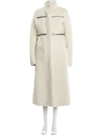 Pre-owned Apparis Coat In White