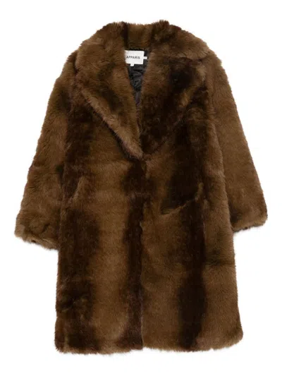 Apparis Synthetic Fur In Brown