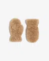 Apparis Coco Bouclette Gloves In Gold