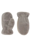 Apparis Coco Faux Fur Mittens In Gray