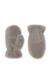 Apparis Coco Faux Fur Mittens In Gray