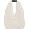 Apparis Colette Faux Fur Ring Bag In White